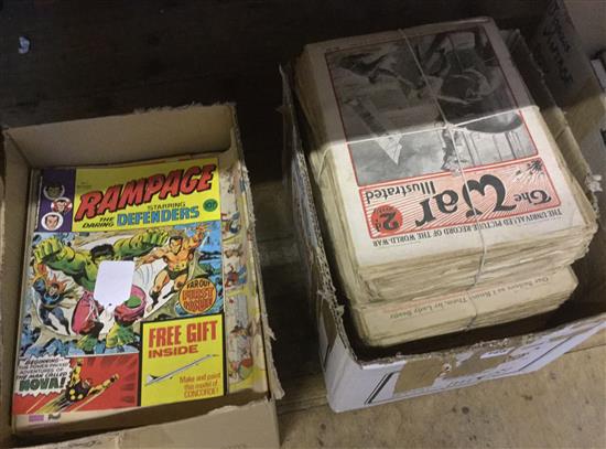 Jigsaws, comics and war magazines